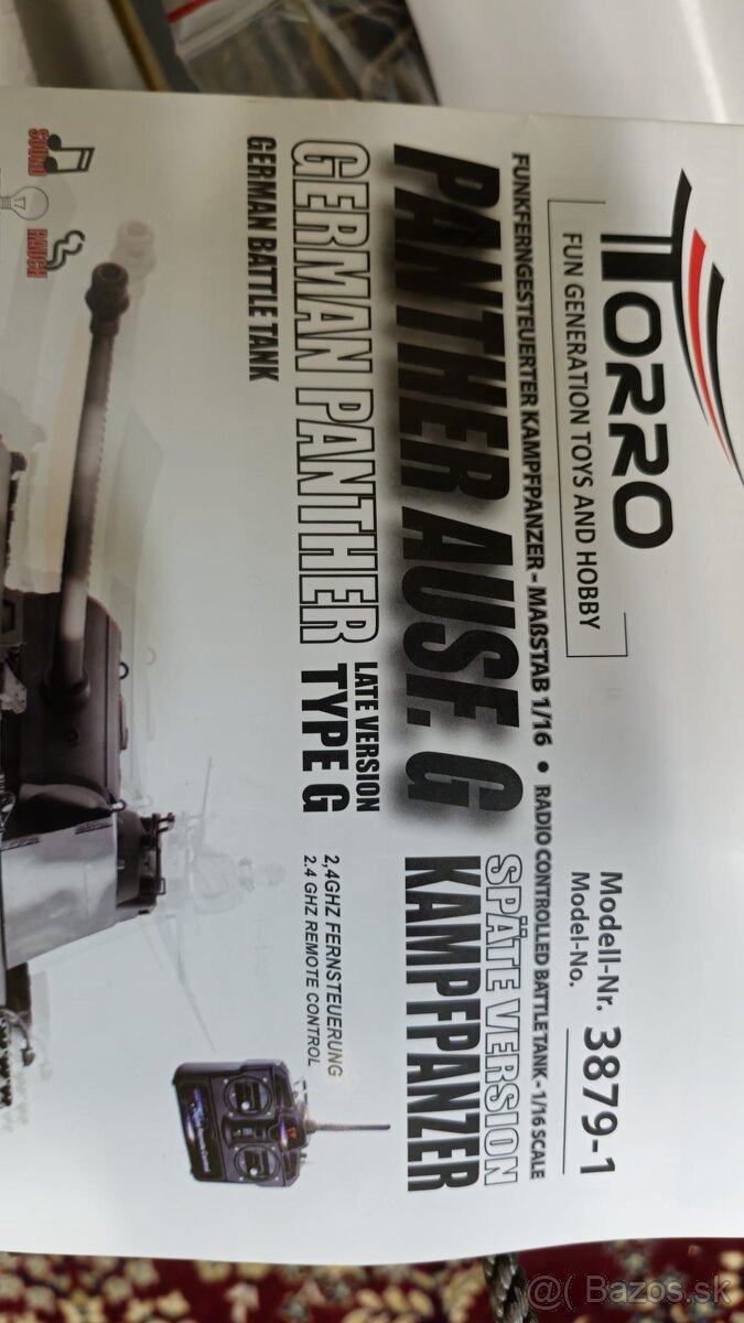 Tank TORO pro 1/16 RC Panther G - 13