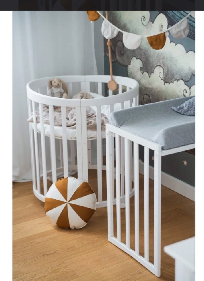 Rastúca houpajúca srdiečková postielka biela - 13
