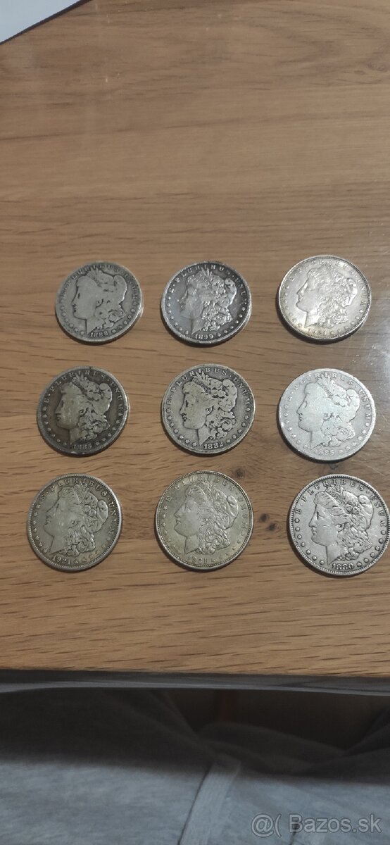 Predám strieborné mince Morgan Silver Dollar - 13