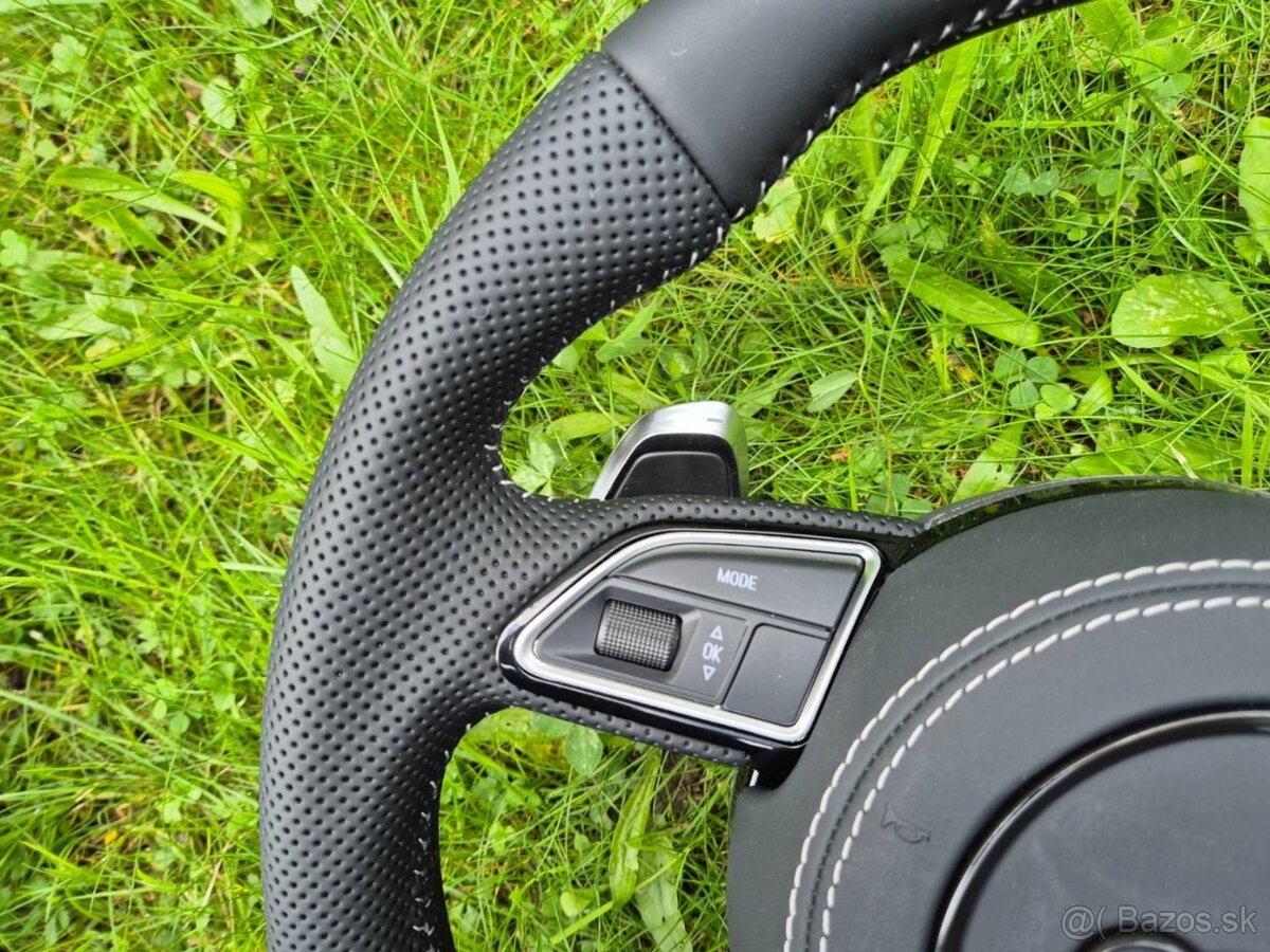 -AUDI VOLANT KOŽENÝ MULTIFUNKCNY ZKOSENY - 13