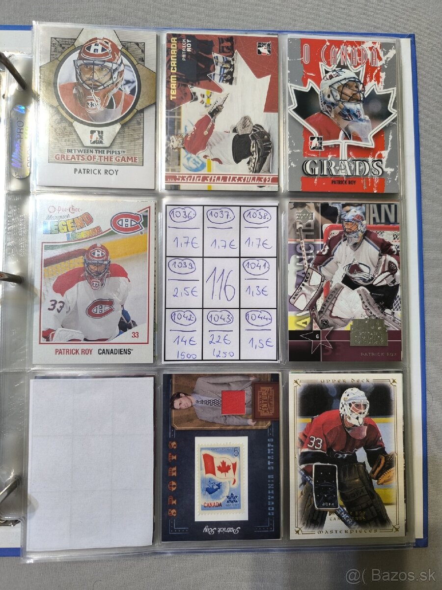 Hokejové kartičky - Patrick Roy 5 - 13