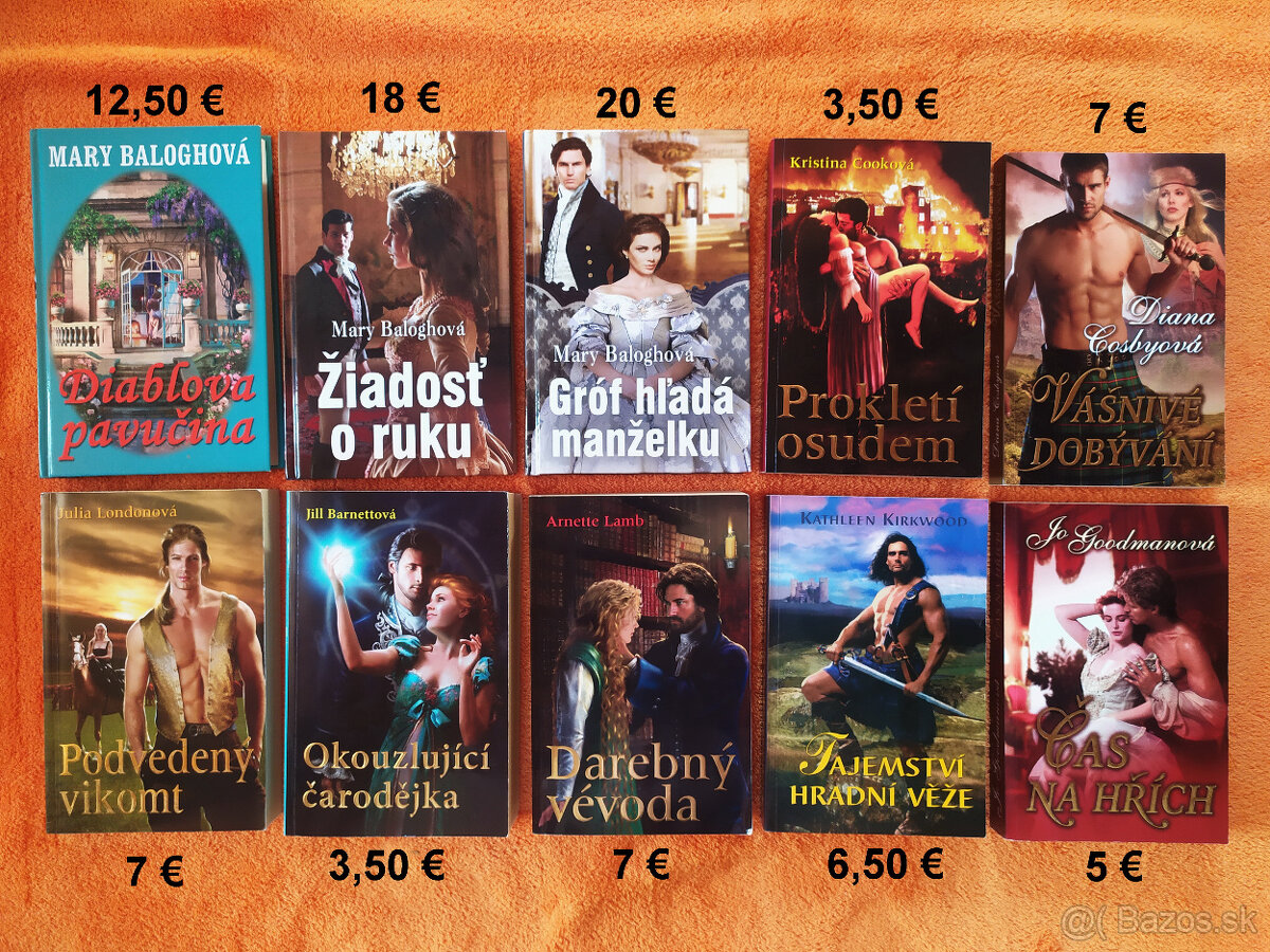Romány, beletria, romantické, historické, detské knihy - 13