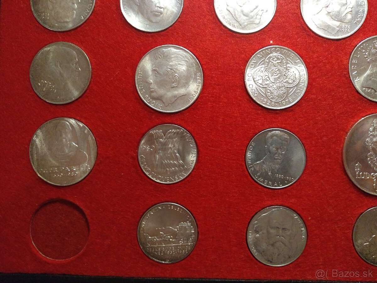 Sada Československých Strieborných mincí 1928-1992 - 13