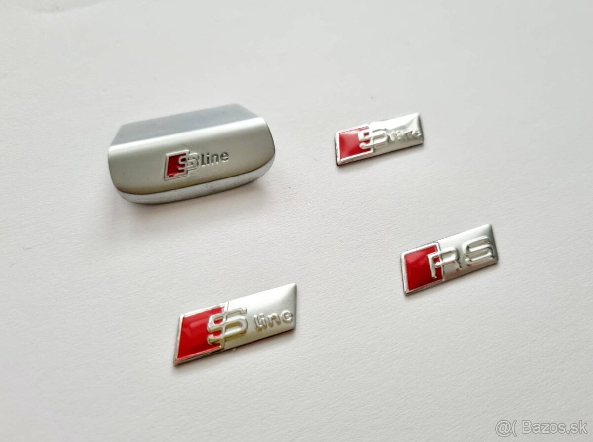 AUDI SLINE LOGO EMBLEM ZNAK DO VOLANTU - 13