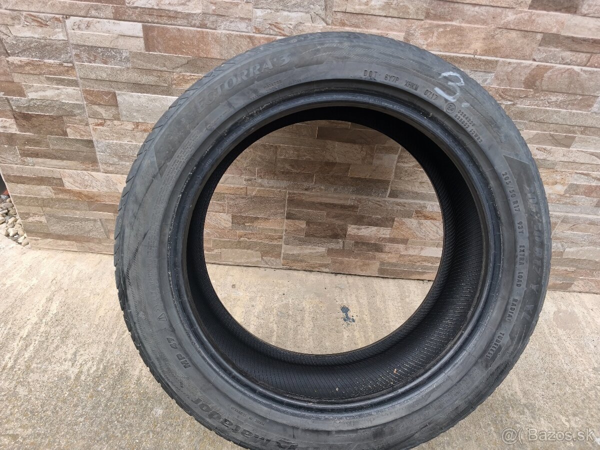 Predám letné pneumatiky 205/50r17 - 13