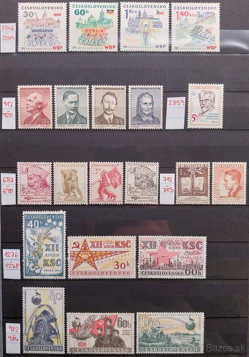 Známky ČESKOSLOVENSKO – 3 - 13