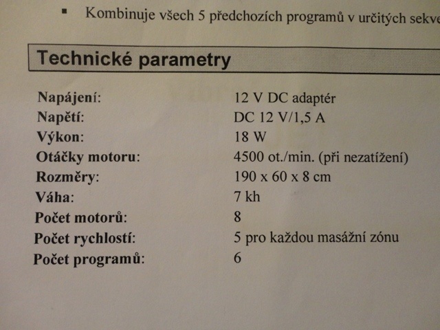 Masážny matrac JEFF - zdravoitnícka pomôcka - 13