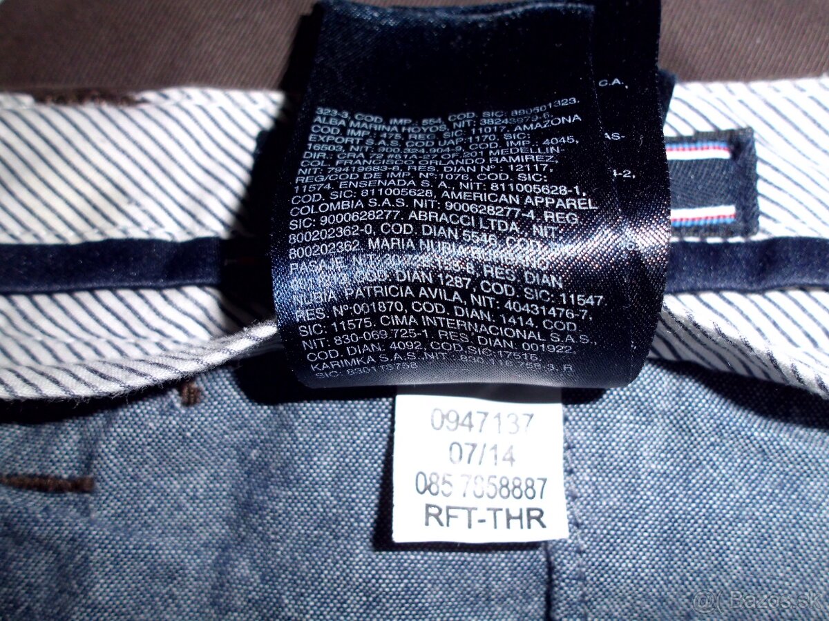Tommy Hilfiger pánske chino nohavice s elastan M 32/34 - 13
