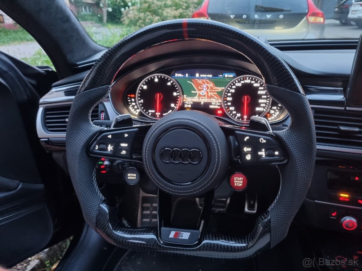 AUDI VOLANT SPORTOVY so START/STOP - DRIVE SELECT karbonový - 13