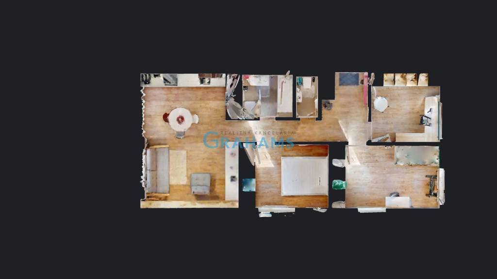 3D prehliadka, prenájom novostavby 4i bytu, Hany Ponickej, B - 13