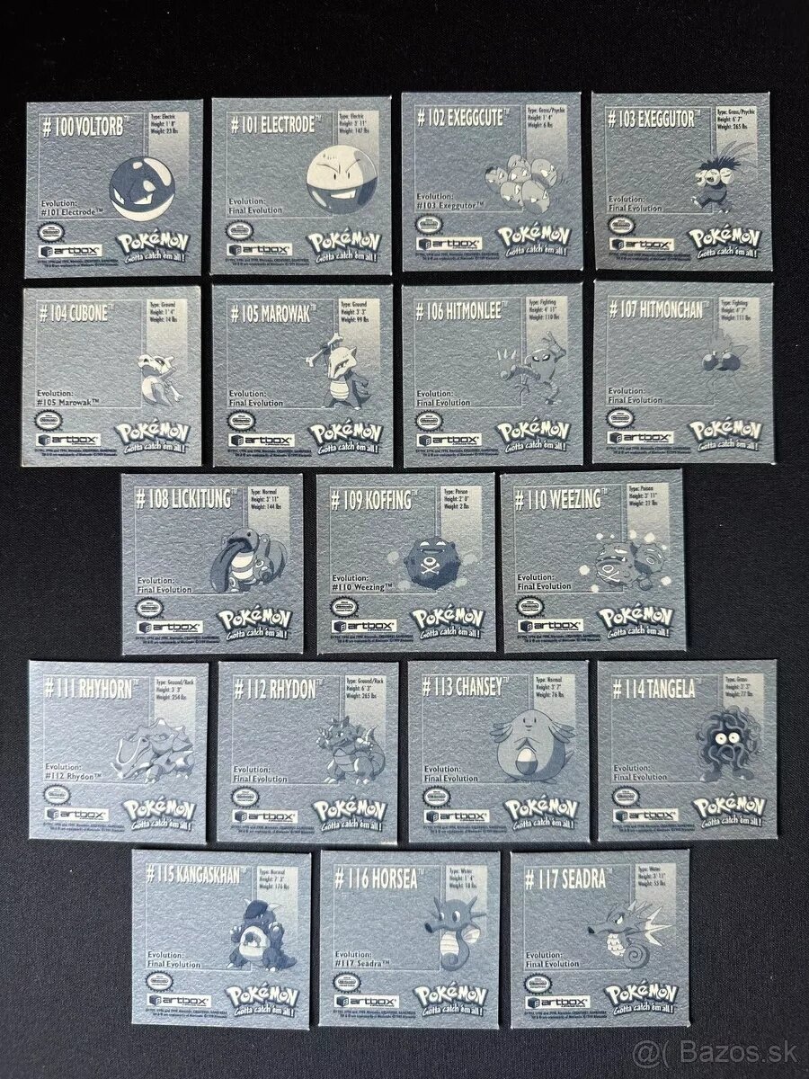 Base samolepky Pokémon Artbox 1999 - 13