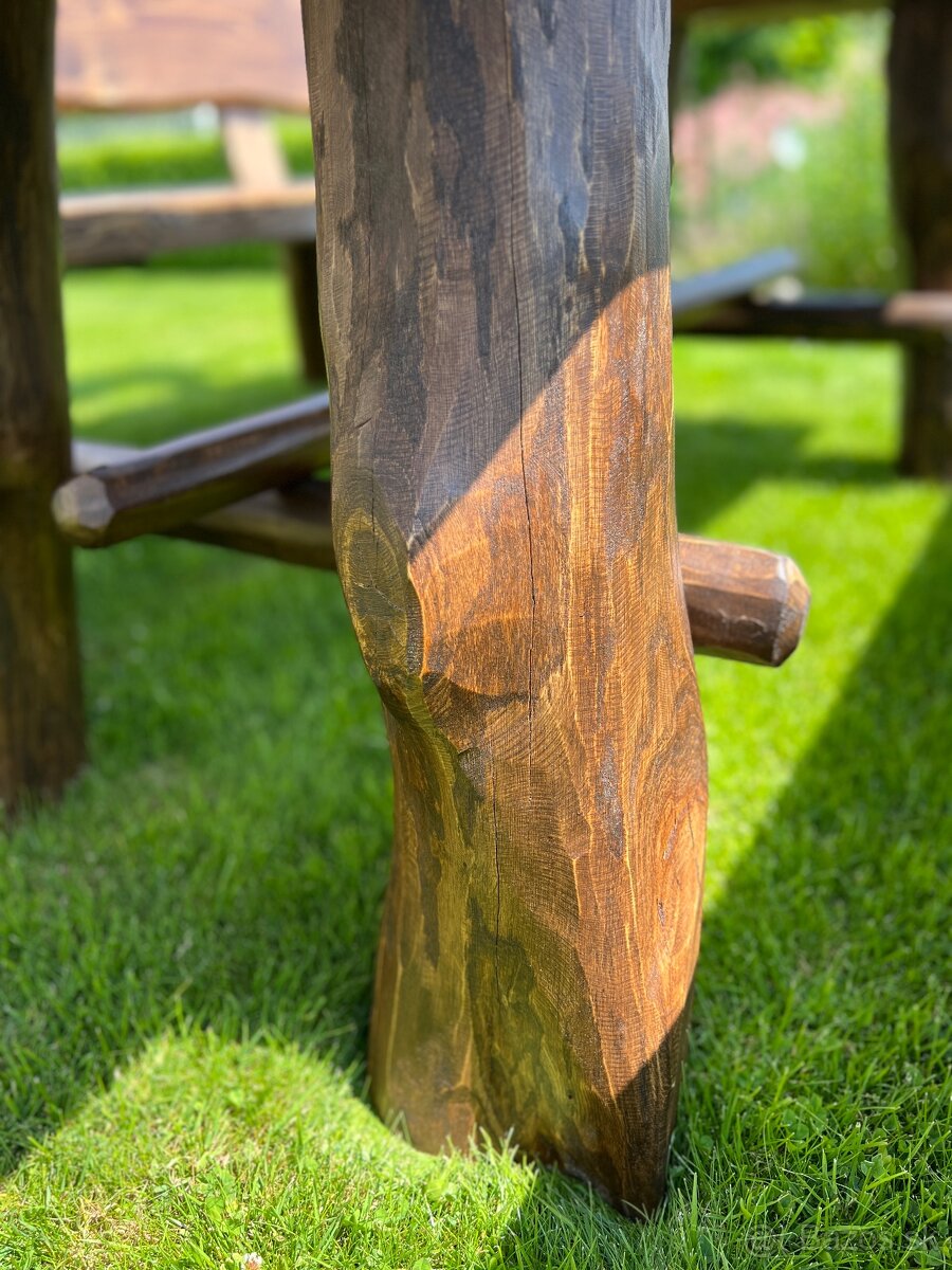 Záhradné sedenie z masívu - 13