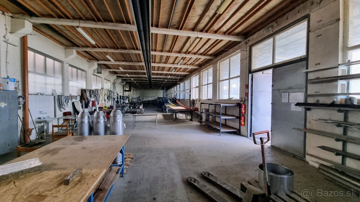 Výrobno - skladový areál Bošany, pozemok 5000 m2, žeriav - 13