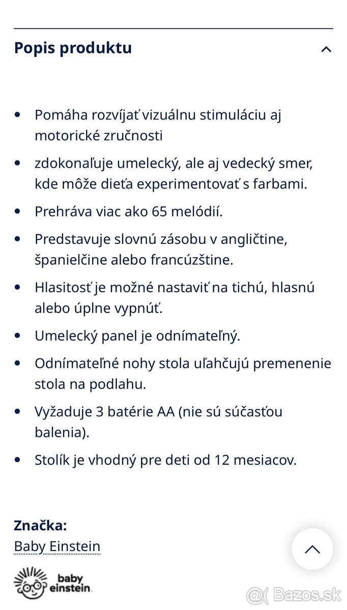 Interaktívny stolík Baby Einstein - 13