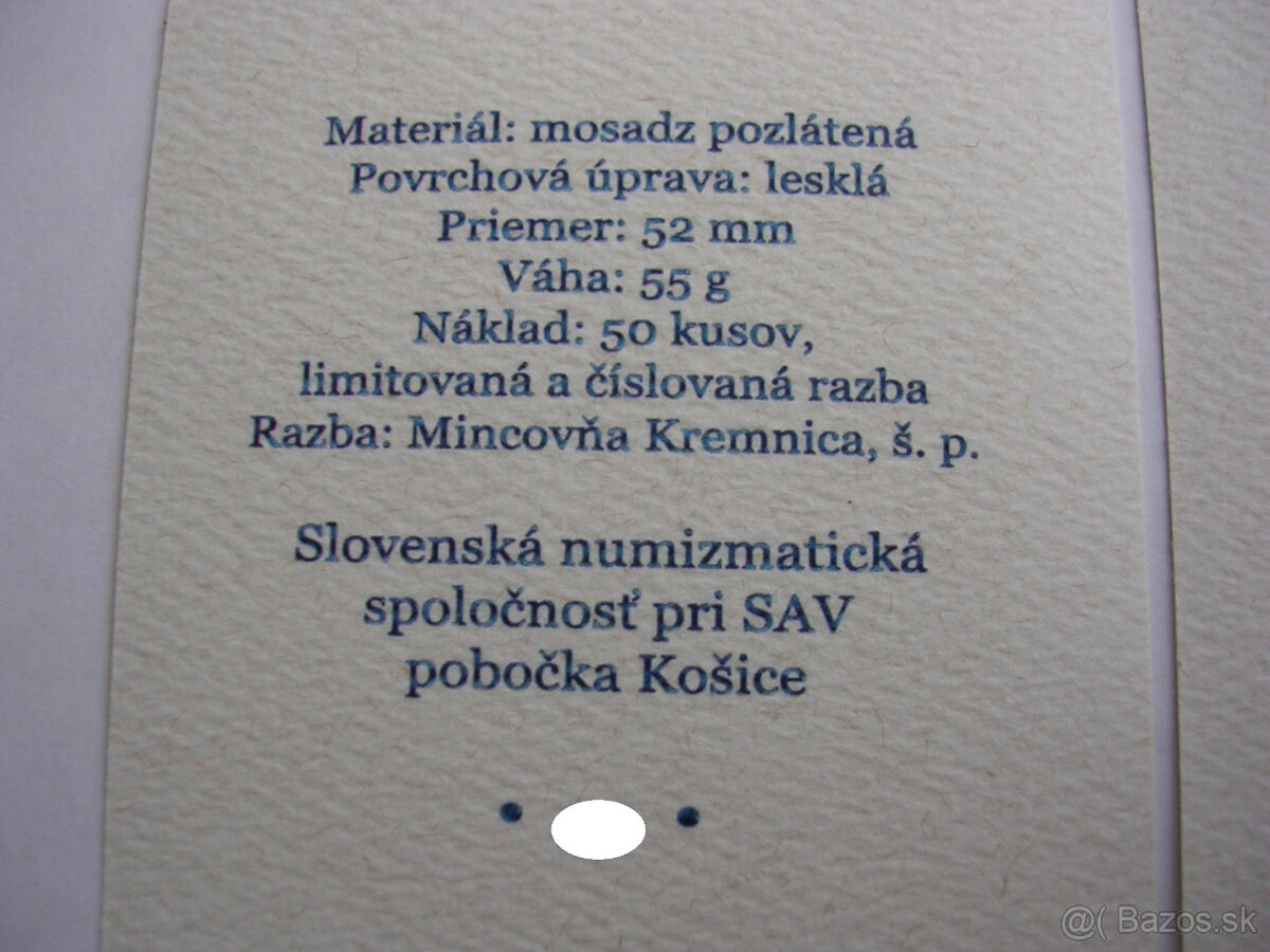 Jazdecké medaily Ferdinanda I. 1541/2022 SNS pri SAV Košice - 13