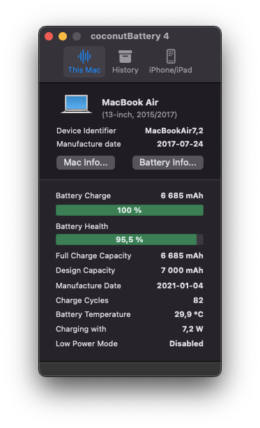 MacBook Air (13-inch, 2017) /Intel Core i5/8GB RAM/128GB SSD - 13