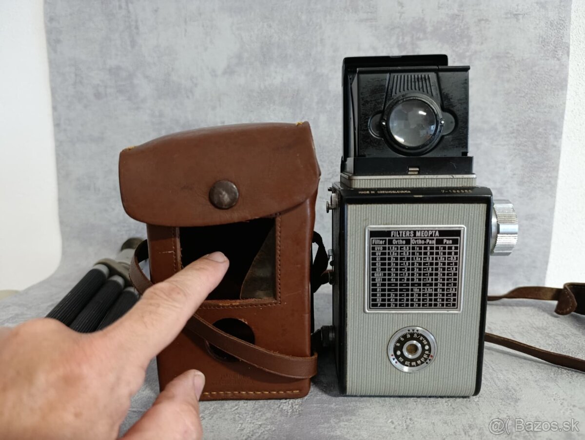 Starý fotoaparat Flexaret AUTOMAT + koz.pouzdro + STATIV - 13