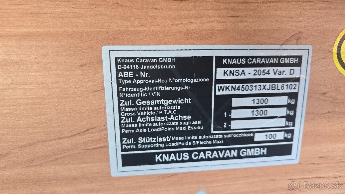 obytny prives, karavan KNAUS 450 +predstan - 13