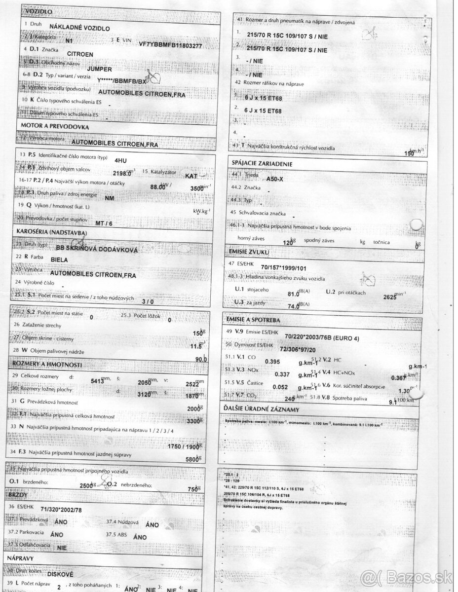 Predám Citroen Jumper L2H2 - 13