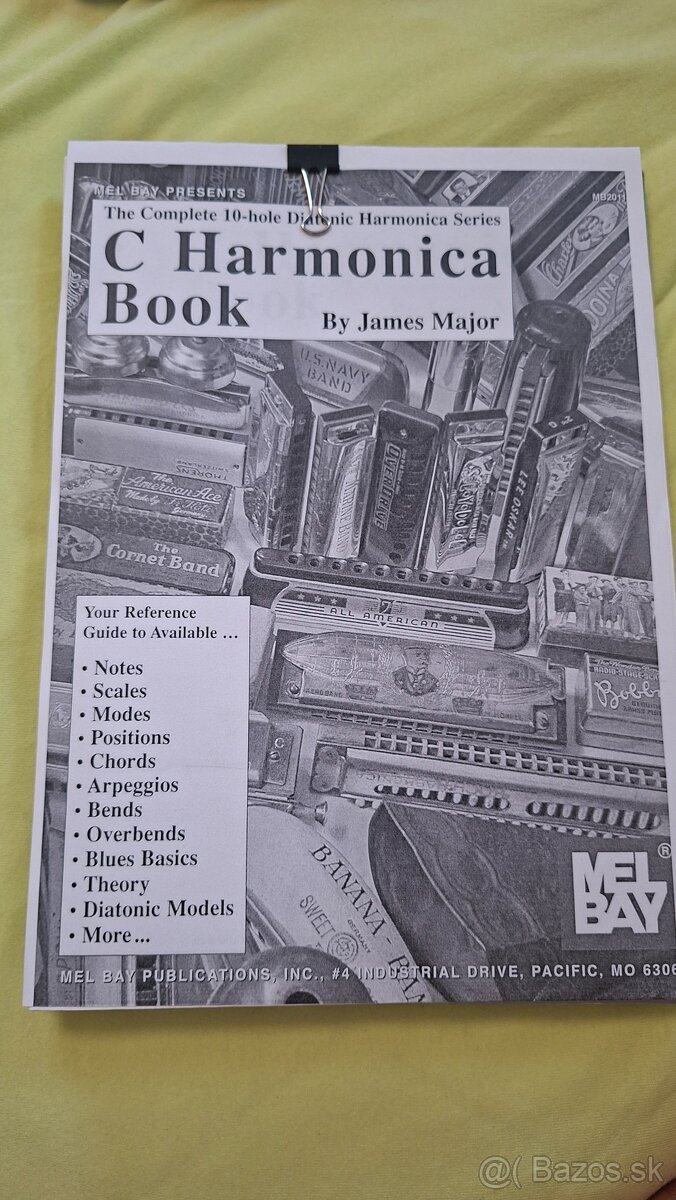 Sada ústnych harmoník a učebníc hry na harmoniku - 13