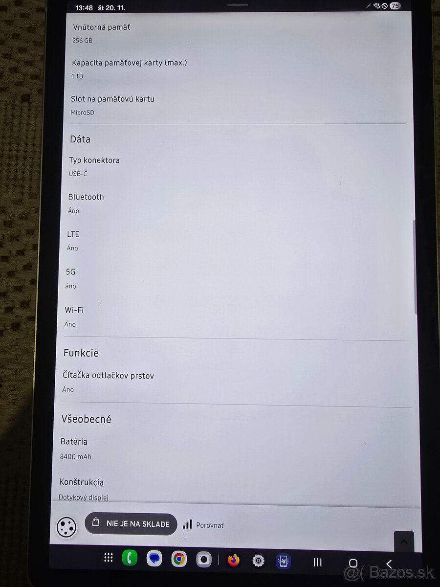 Samsung Galaxy Tab S9 12GB/256GB WIFI + 5G - 13