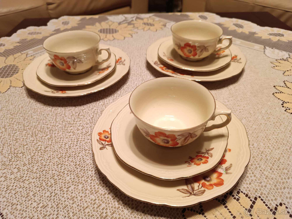 Retro kávové a čajové šálky 5. - 13