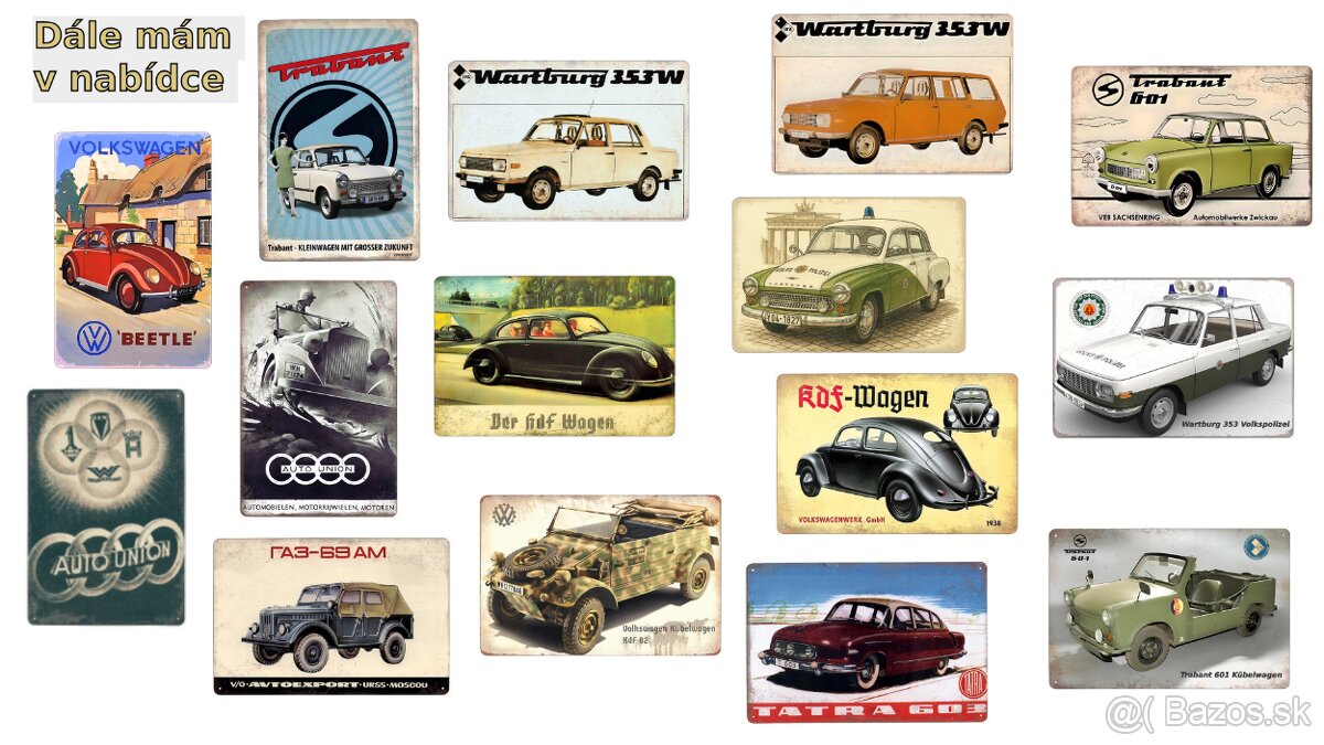 plechová cedule - Tatra 805 armádní - 13