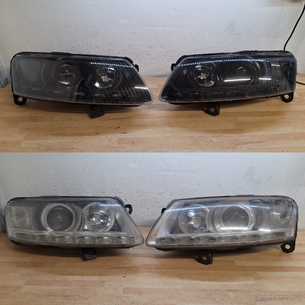 Bi-led svetlá audi A6 c6 facelift - 13