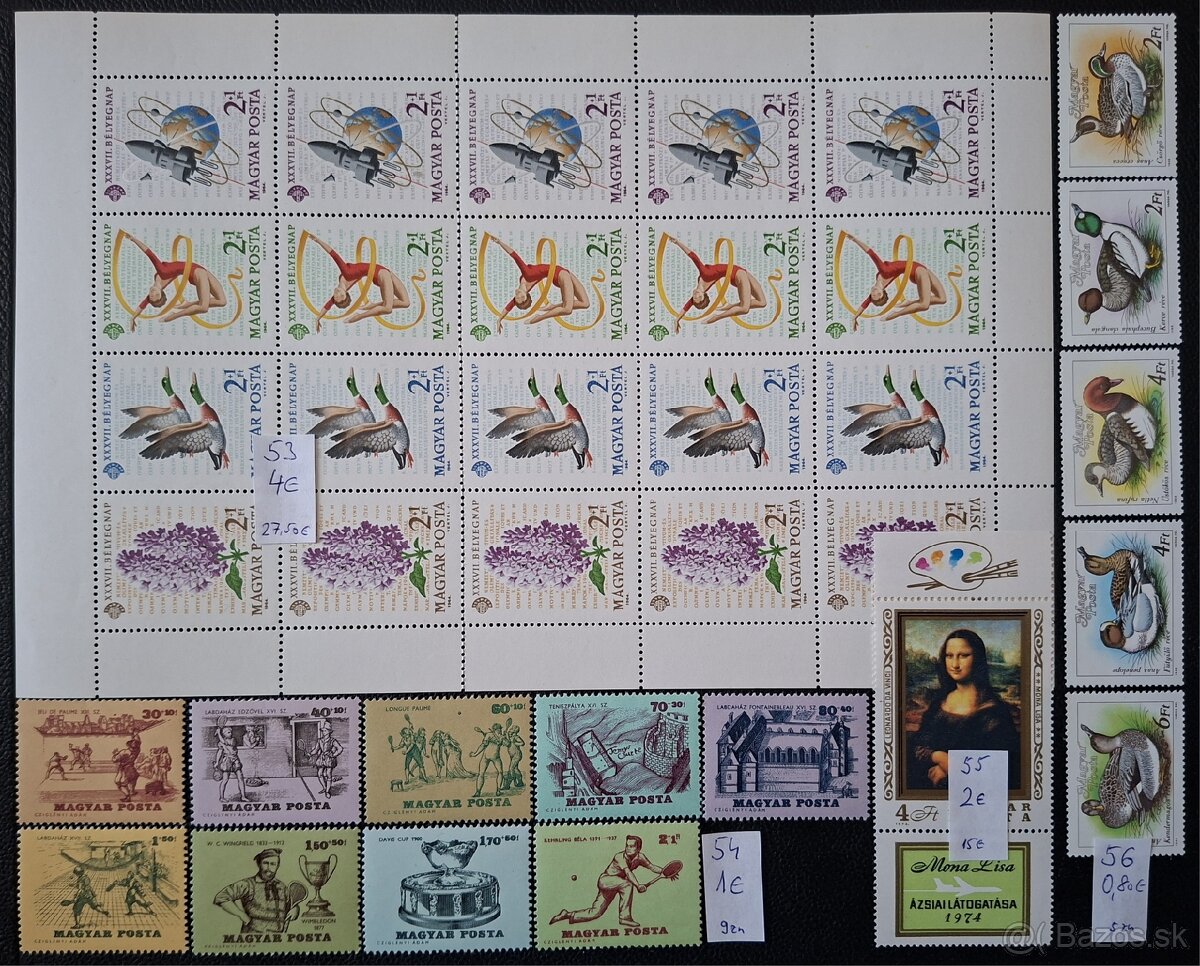 Postove znamky Madarsko (56poloziek) - 13