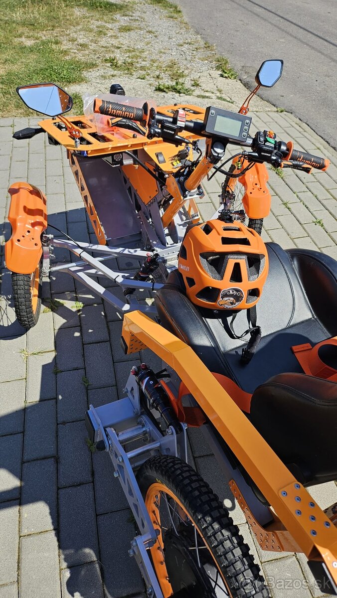 Terénny vozik 2x 1500W 40km/h dojazd 50km aj pre vozičkárov - 13