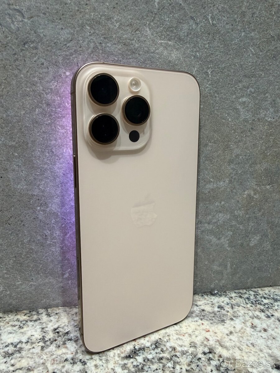 Nový iPhone 16 Pro MAX 256gb Desert Titanium 100%batéria - 13