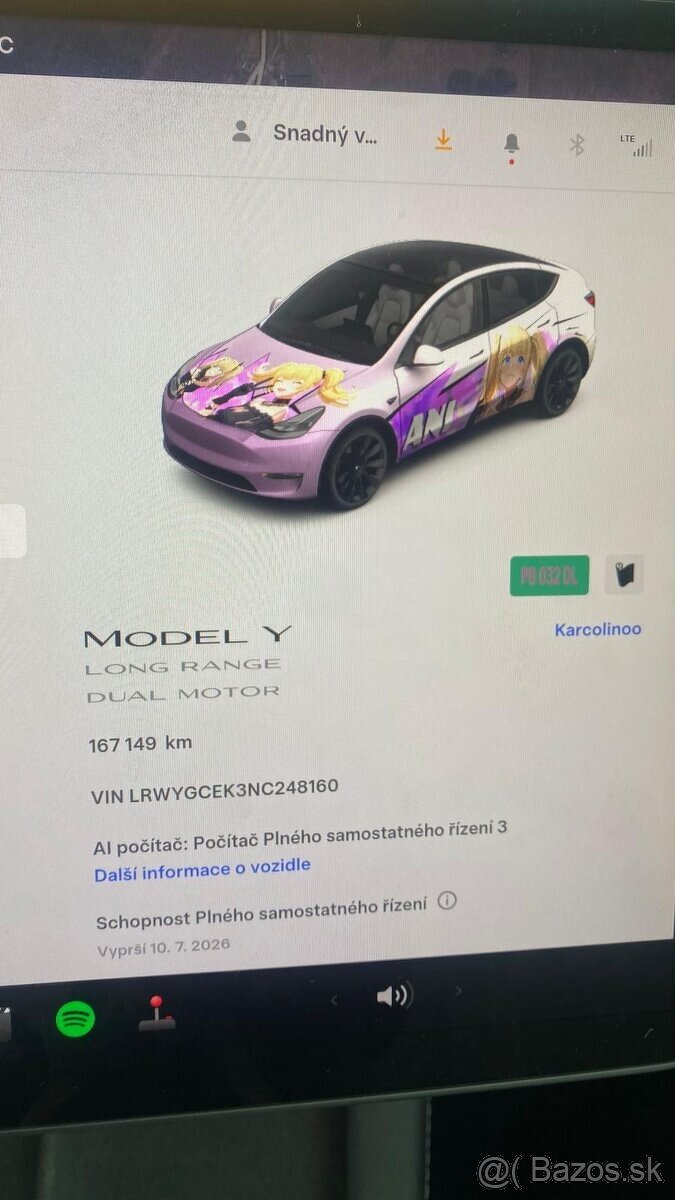 Tesla Model Y Long Range Ryzen, 1. Majiteľ, Biely int. DPH - 13