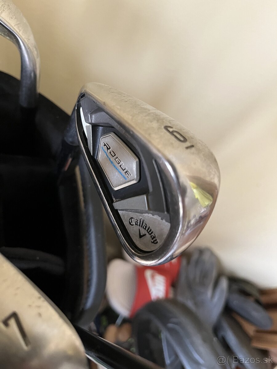 Golf.sada(12 palic a 2x bag), vozik, hitting mat, sietka. - 13