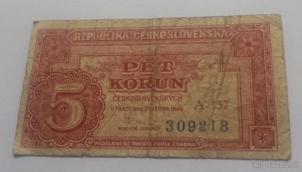 Československé bankovky. - 13