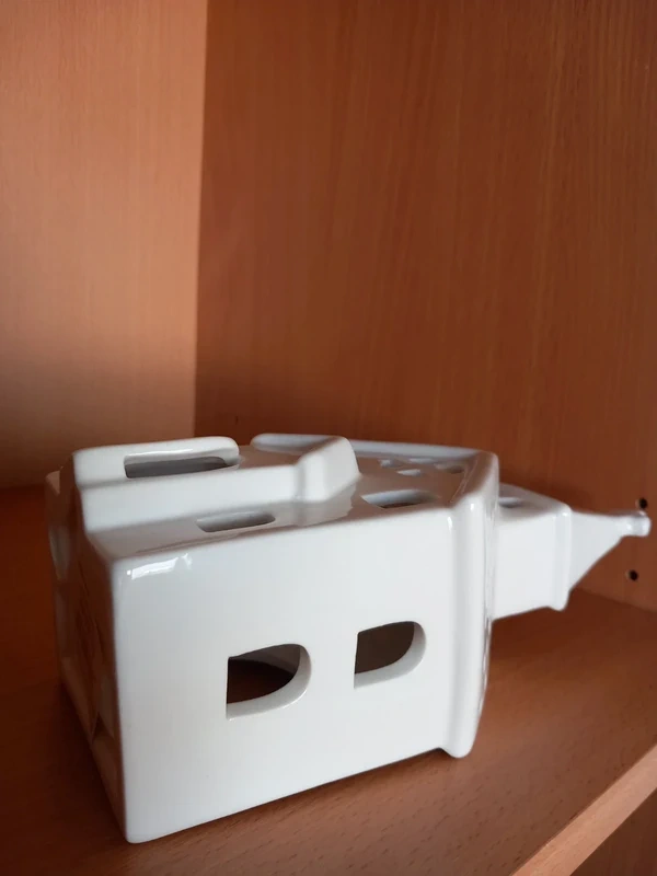 Keramický kostol na čajovú sviečku 22,5x9,5x8 cm - 13