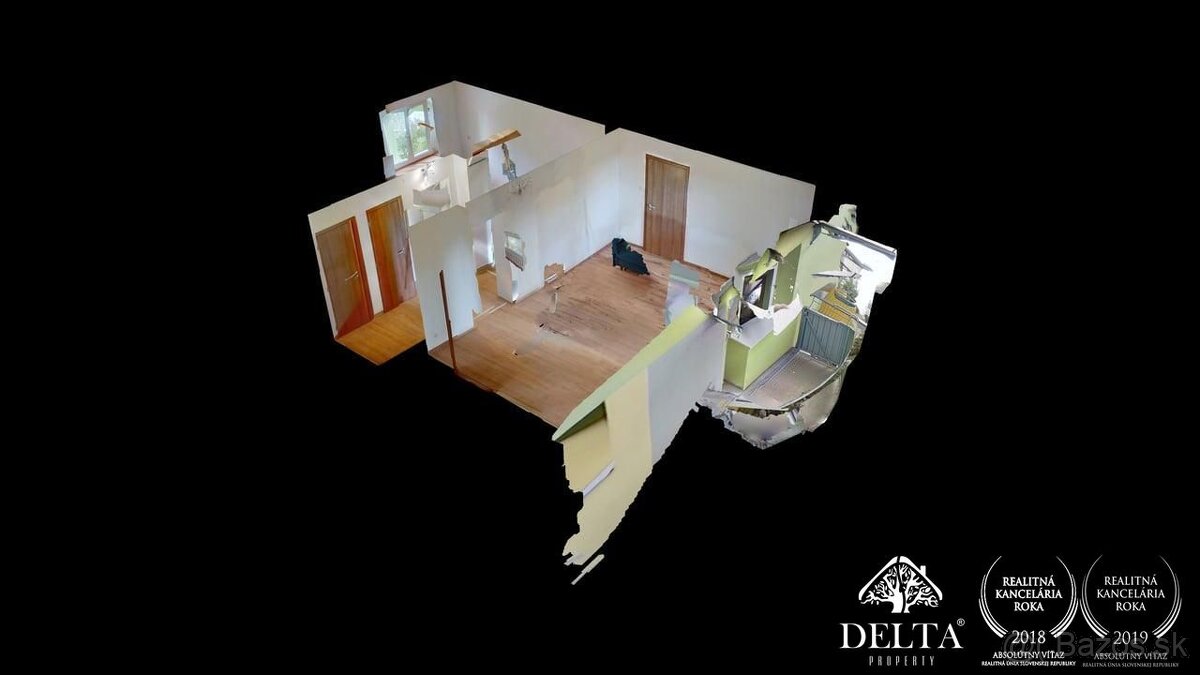 DELTA - Zrekonštruovaný a dispozične zmenený 2-izbový byt s - 13