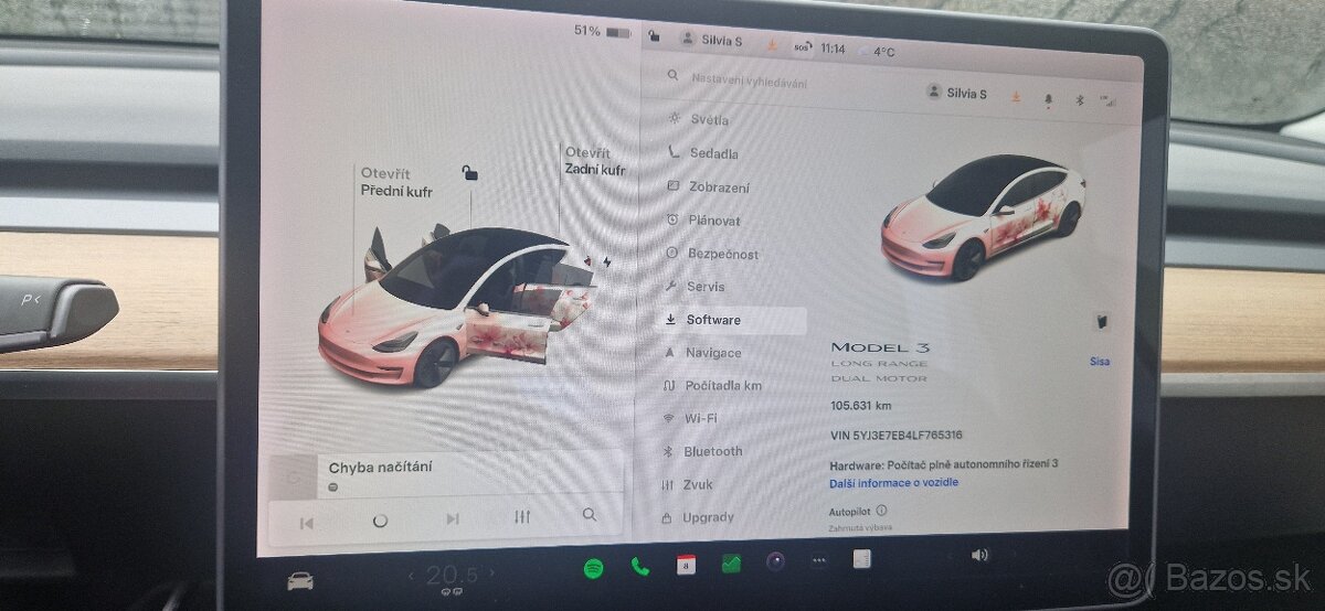 Predám Tesla model 3 long range 4x4 SoH 91% - 13