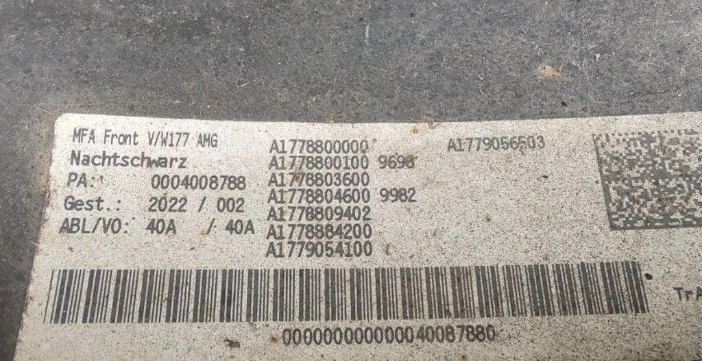 Mercedes A W177 V177 2018 - 2022 - Predny naraznik - 13