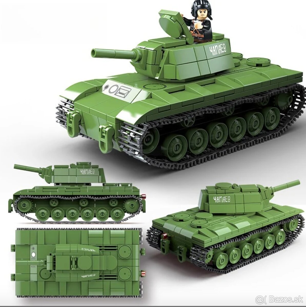 Stavebnice tankov + postavičky - typ lego - nové - 13
