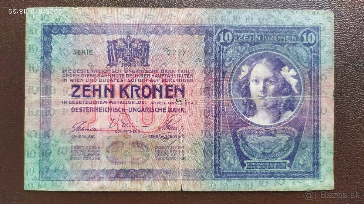 Bankovky Rakúsko - Uhorsko - 13