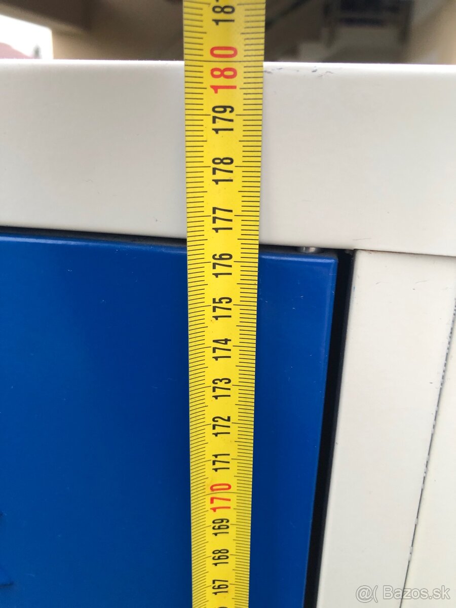 Kovová šatníková skrinka 60x49x180cm 4 boxy - 13