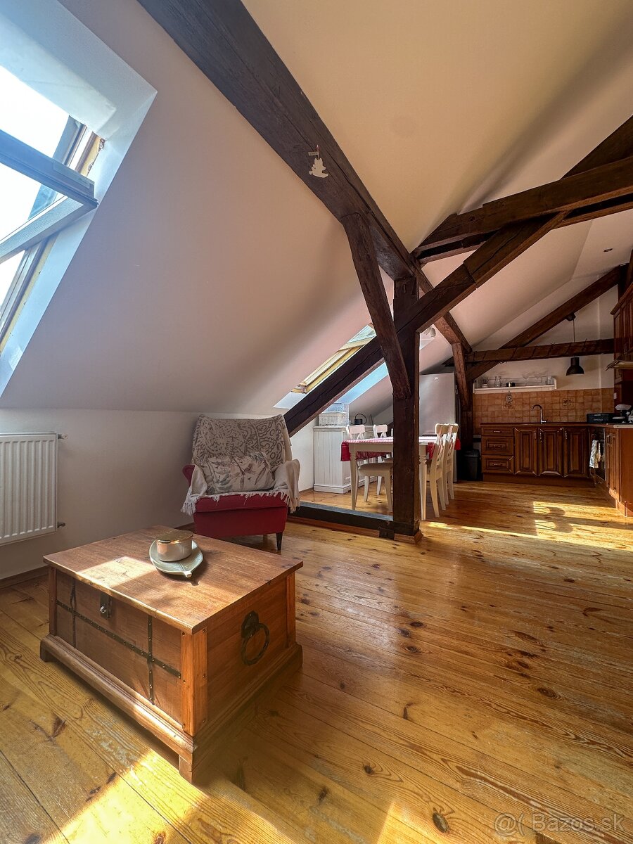 Štýlový podkrovný byt v historickom centre s terasou - 13