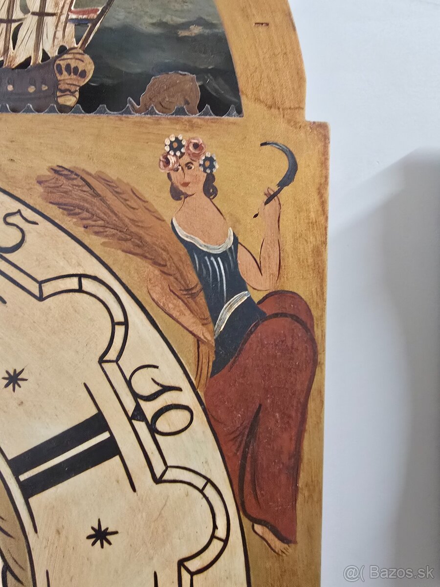 Starožitné nástenné drevene hodiny... - 13