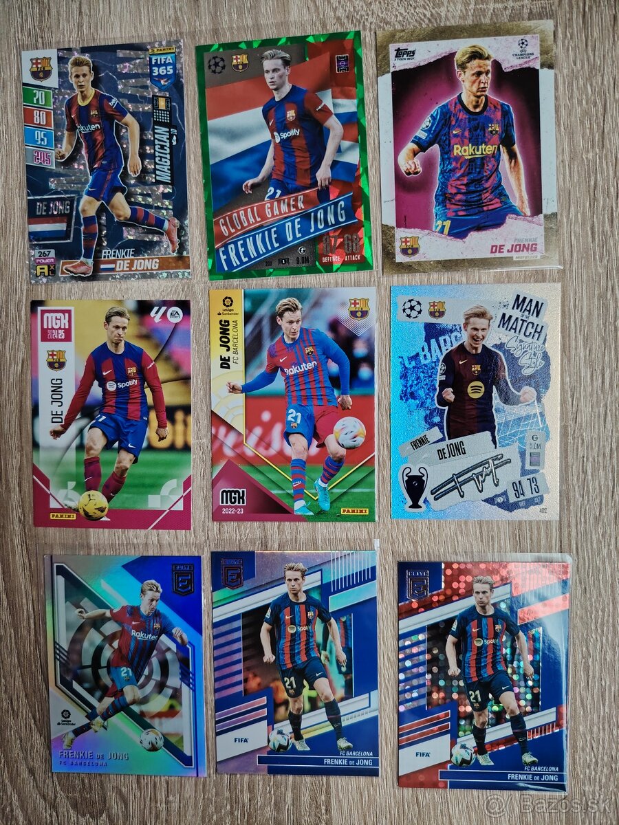 Griezmann, Suarez, de Jong - futbalové kartičky - 13