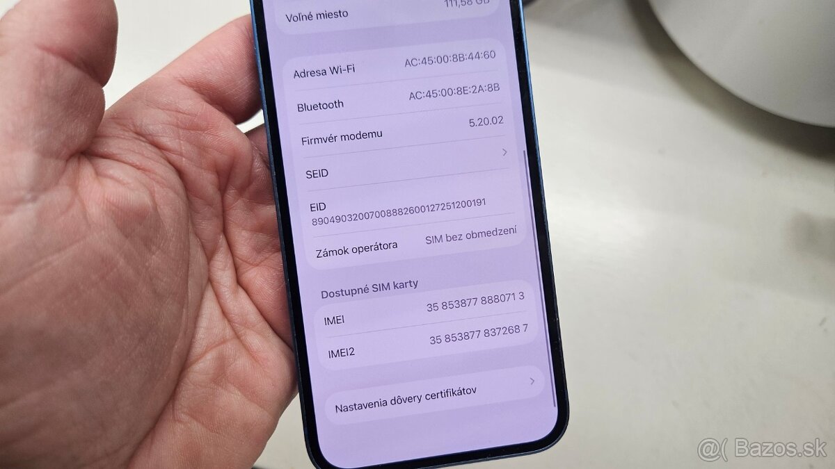 Apple iPhone 13 modrý 128GB - aj vymením - 13