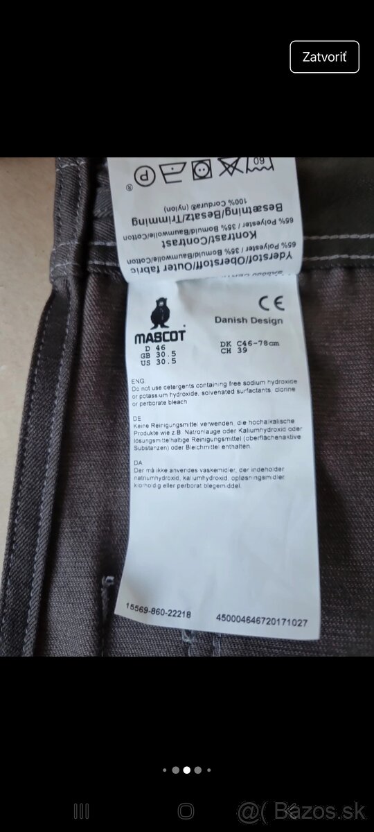 Pracovné nohavice Mascot Safe - 13