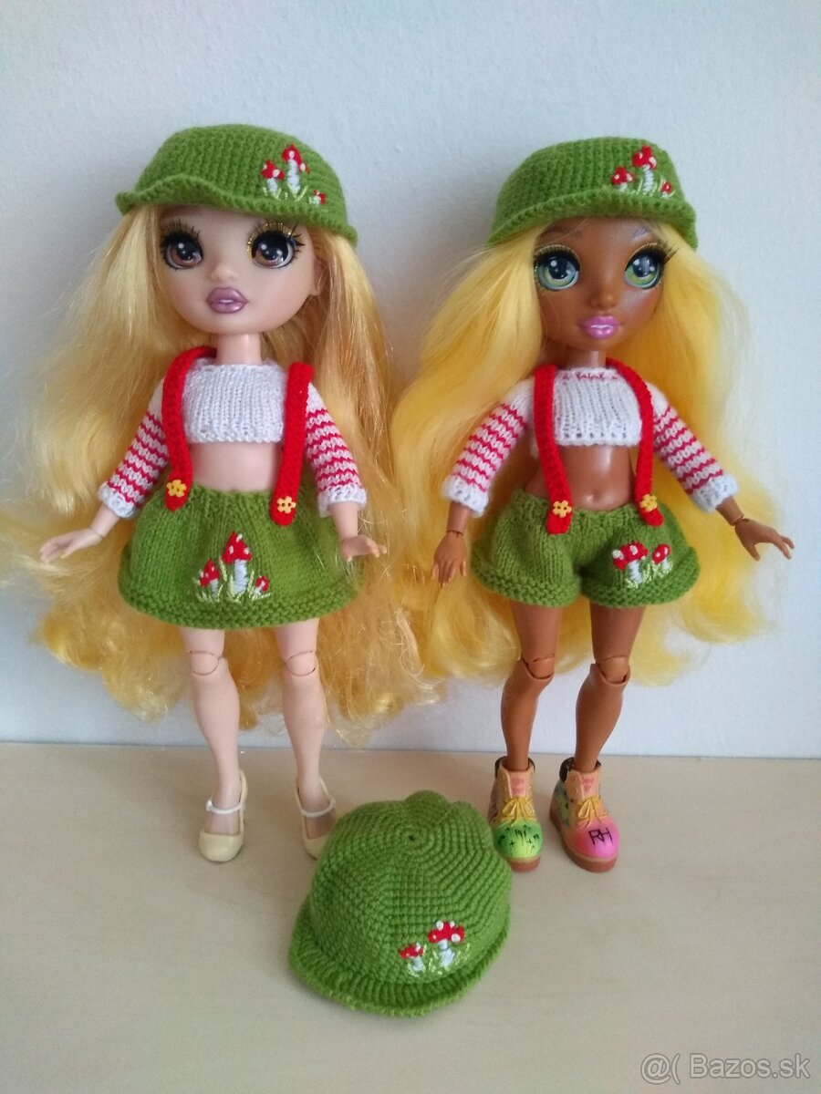 letné šaty s bodkami na bábiky barbie ken RH klobúk kabelka - 13