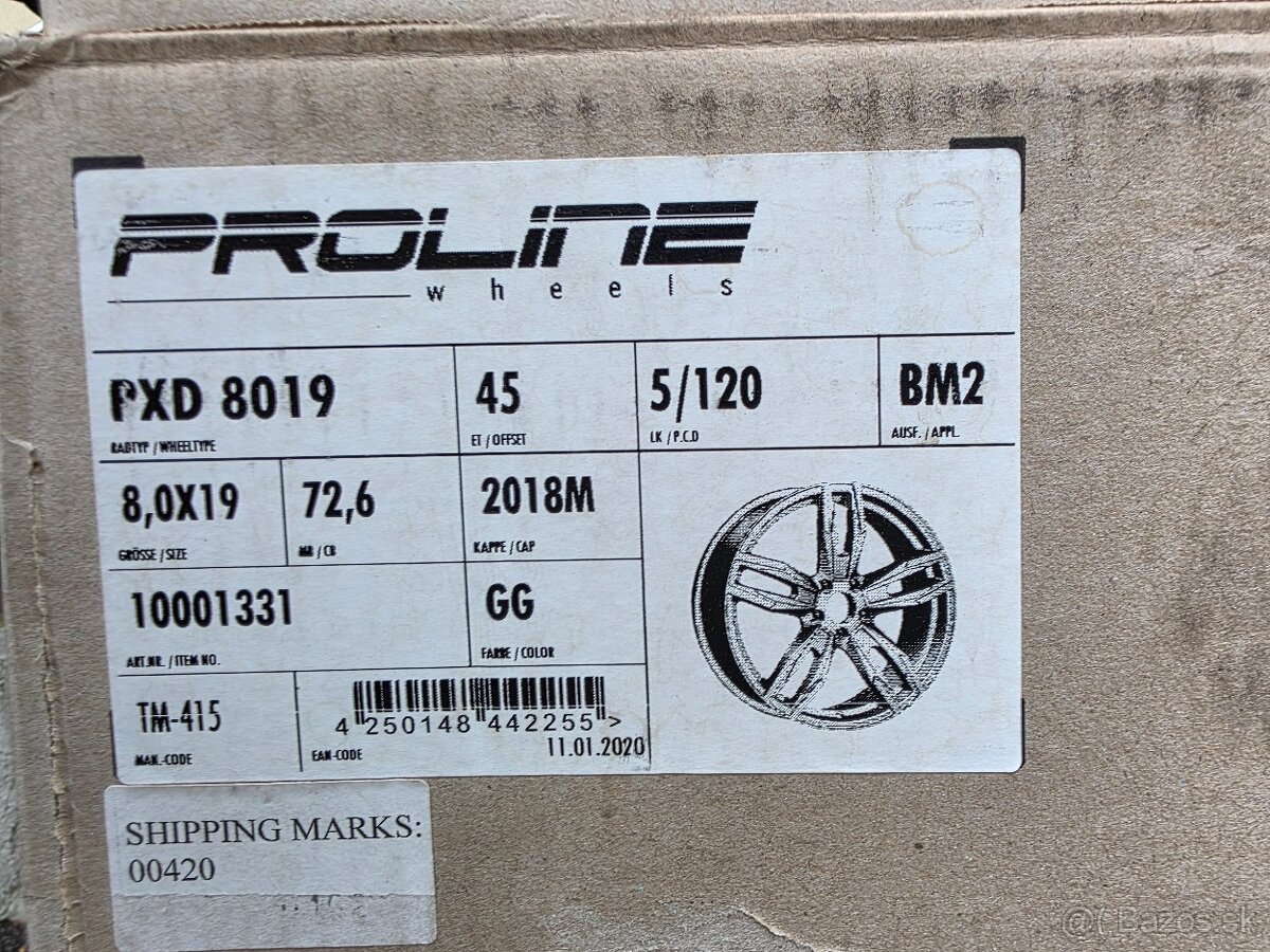 Nove disky 5x120 r19 Proline - 13