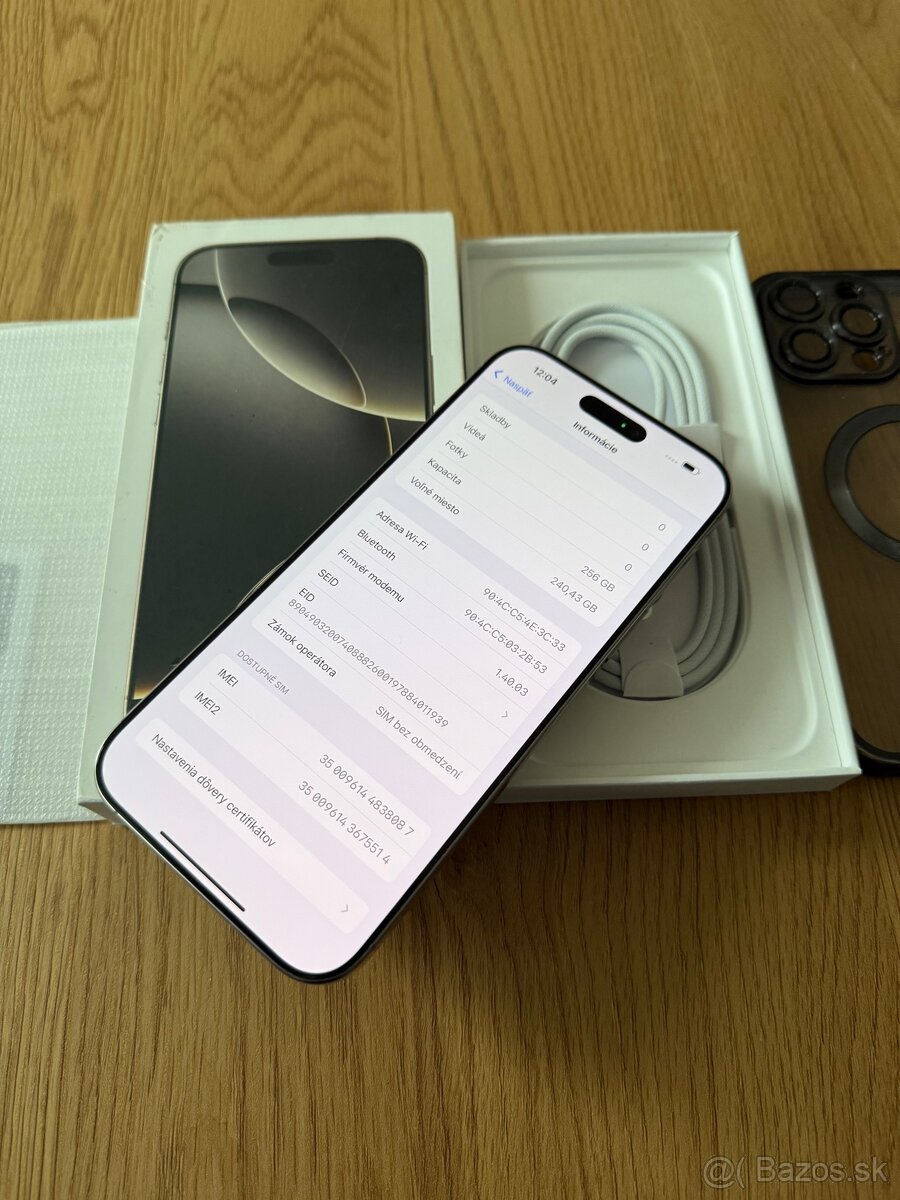 iPhone 16 Pro Max 256 gb Natural Titanium v záruke - 13
