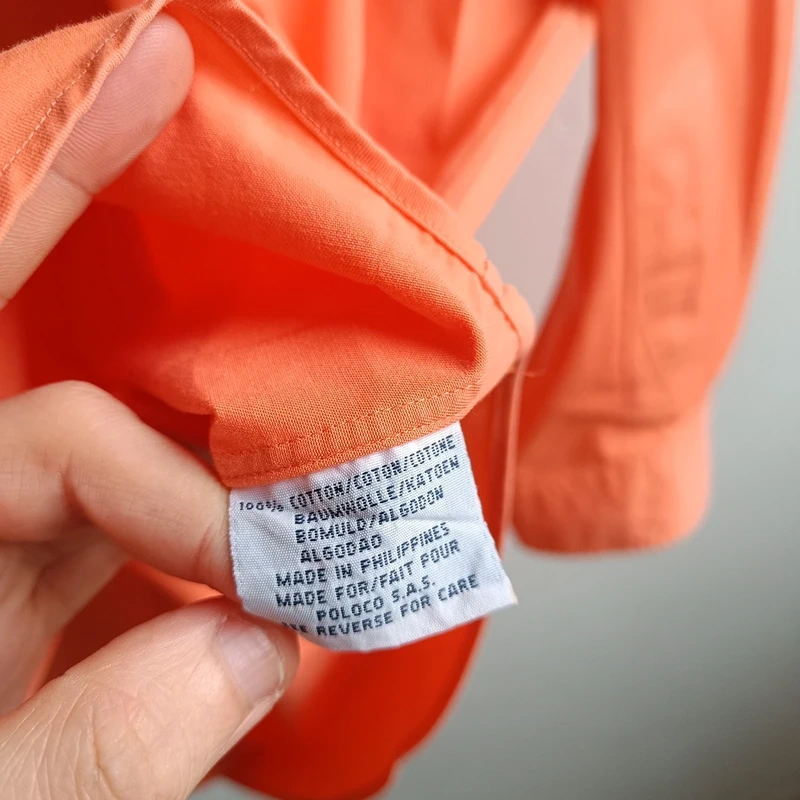 Polo Ralph Lauren Blake oranžová košeľa s dlhým rukávom XL - 13